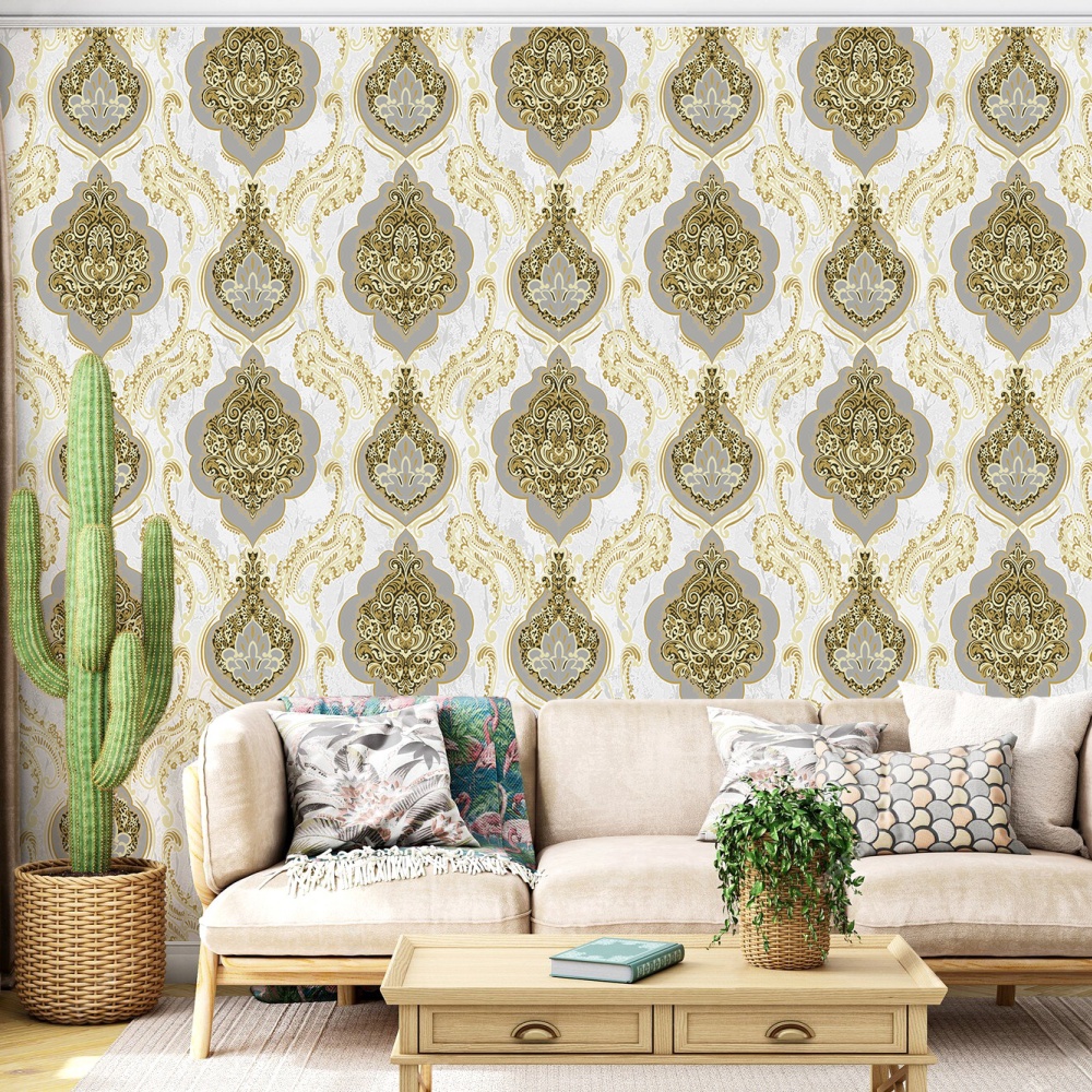 Papéis de parede vintage de PVC K0303