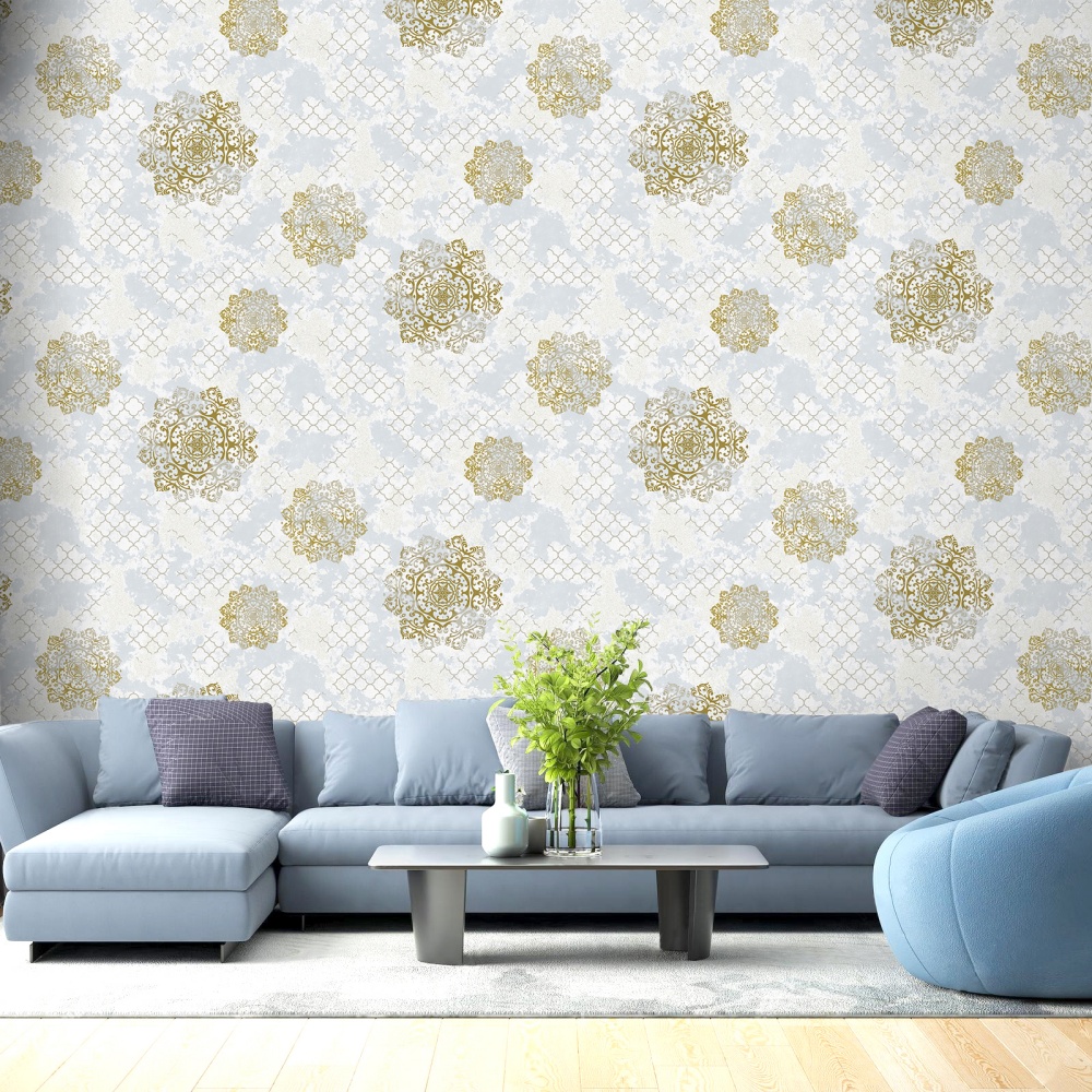 Papéis de parede vintage de PVC K0342
