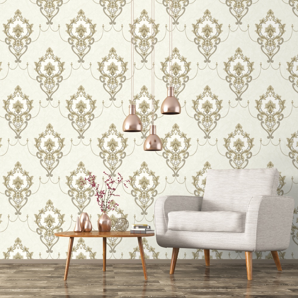 Papéis de parede vintage de PVC K0343