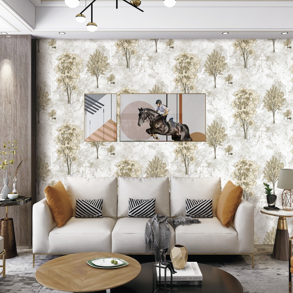 Papéis de parede de PVC natural K0406