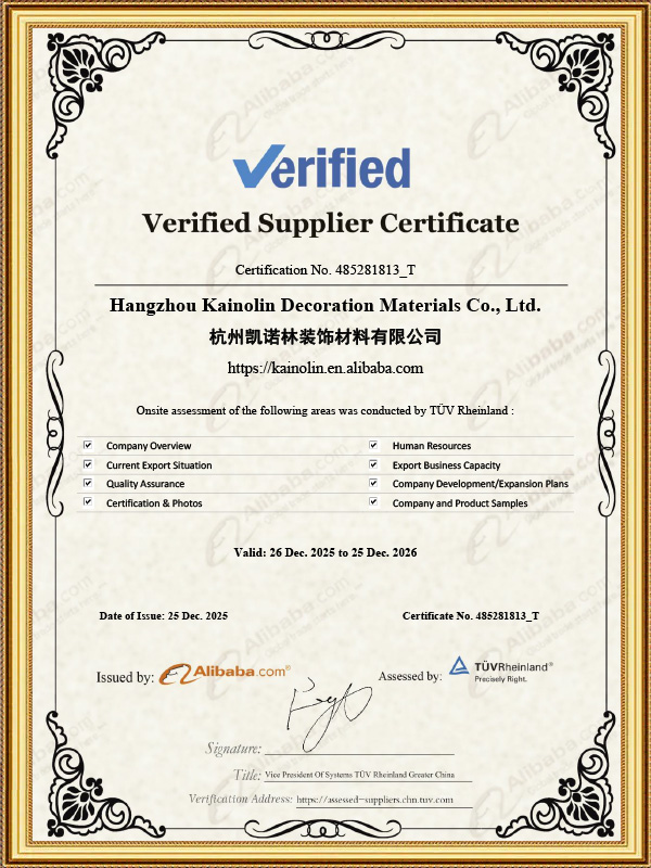 Certificado de fornecedor verificado